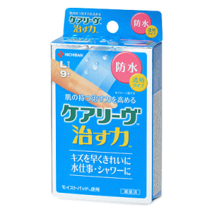 他サイト： ケアリーヴ治す力 防水透明タイプ Ｌサイズ ９枚入の商品画像
