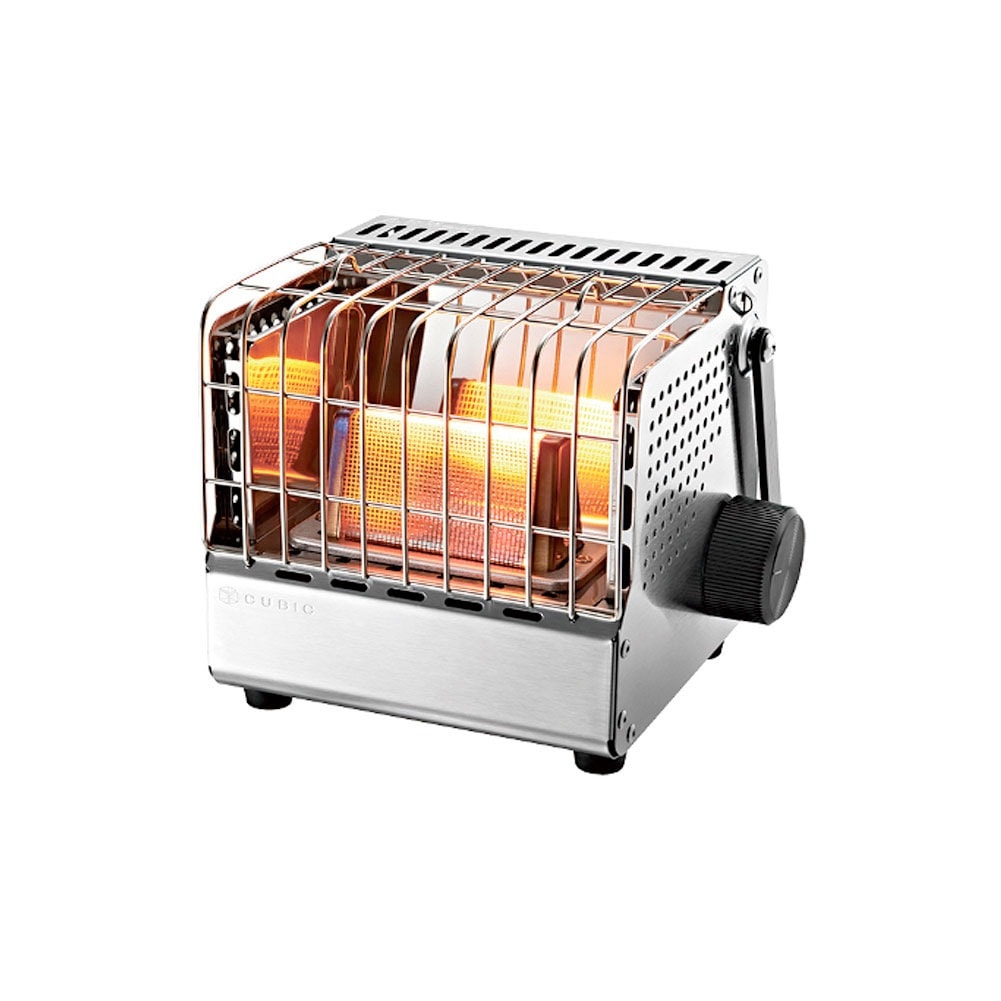 CUBIC ガスストーブ 野外 キャンプ ミニ ガスヒーター