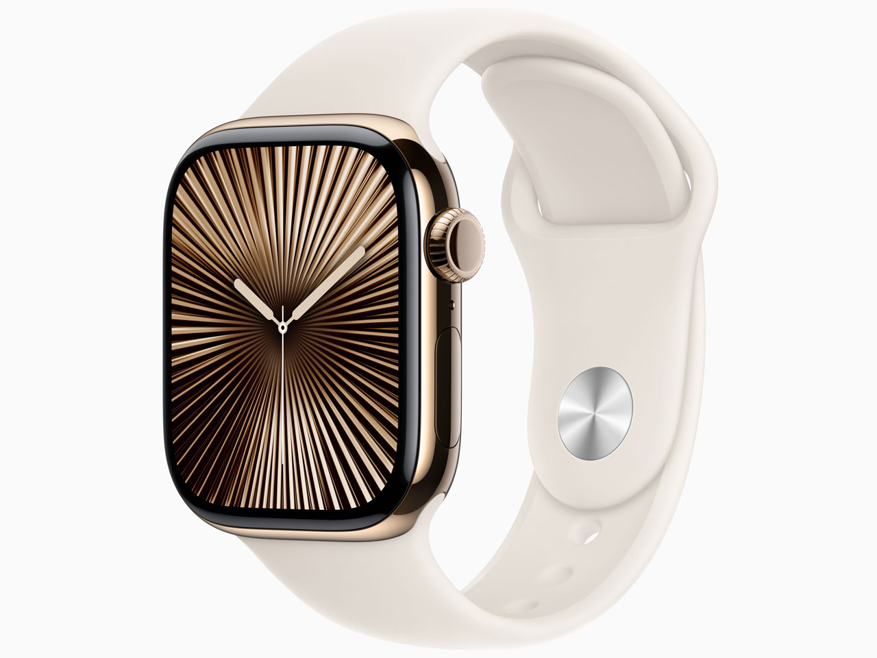 Apple Watch Series 10 GPS+Cellularモデル 42mm MX063J/A [ゴールドチタニウムケース・スターライトスポーツバンド S/M]