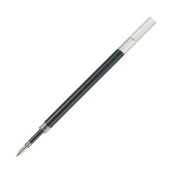 （まとめ）TANOSEE ノック式ゲルインクボールペン替芯 0.5mm 黒 1パック（5本）50セット