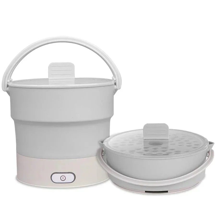 シリコン電気ケトル折りたたみ大容量調理スープボイルドヌードルアダプティブ電源110V-0Vキャリ 5,052円