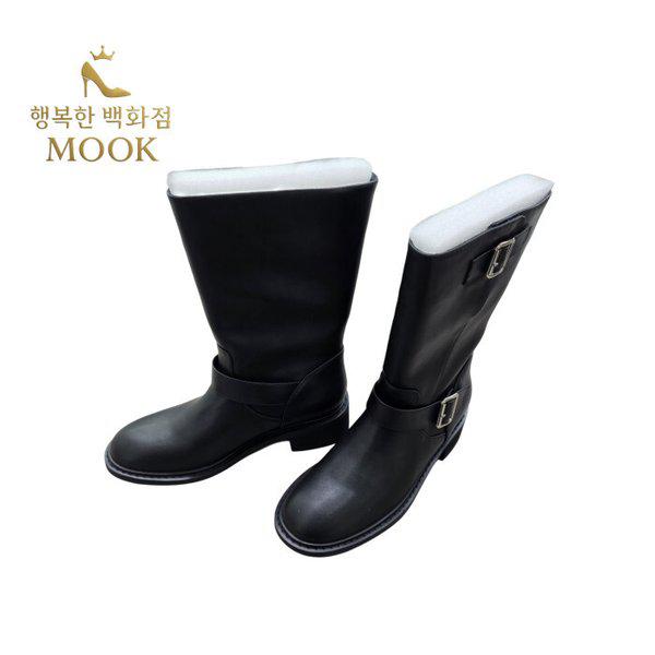 女性用バックルハーフブーツ ブラック 516HB522762AA (ハッピーデパート)()