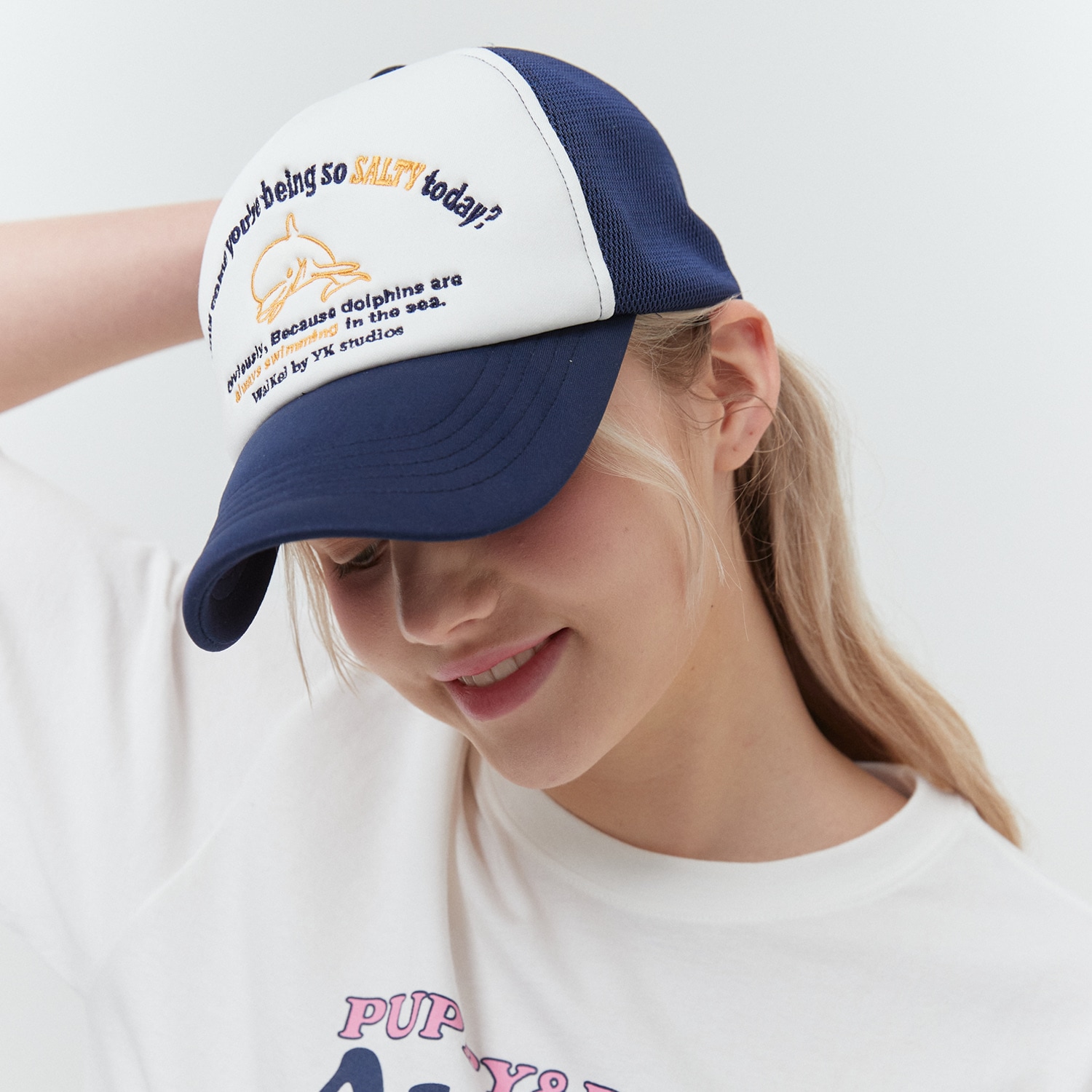 Puppy dolphin mesh cap NAVY