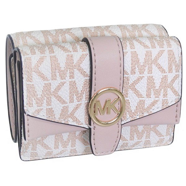 マイケルコース 財布 レディース 三つ折り財布 アウトレット ホワイト×ピンク 35F5GGRD0M-183 MICHAEL KORS
