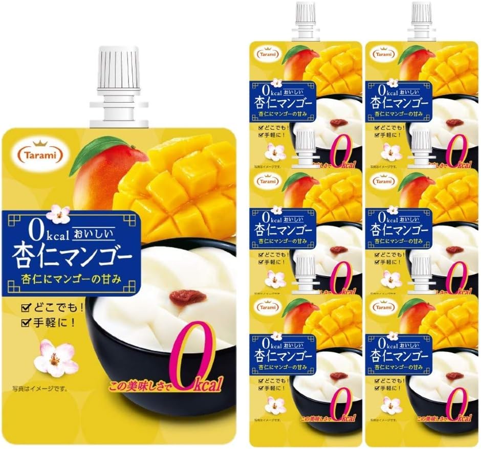 たらみ 0kcal おいしい杏仁マンゴー 150g 30個セット ゼロカロリー 飲むゼリー 通販限定