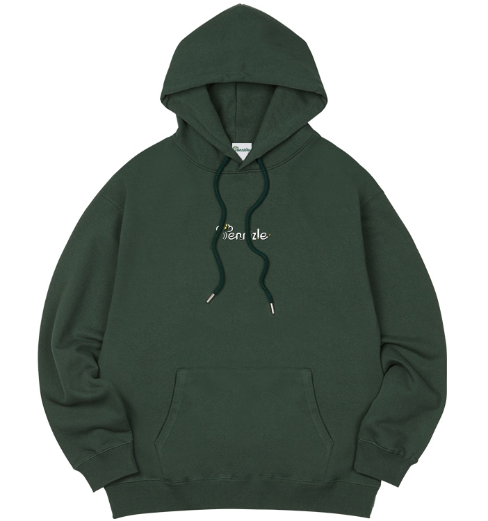CLASSIC MIDDLE LOGO HOODY(GREEN)