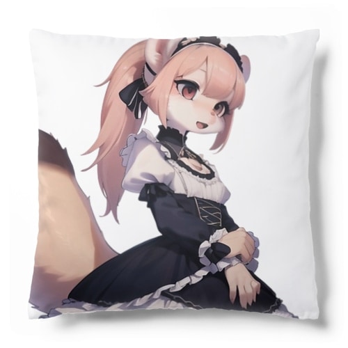 【文字入れ可能受注生産】フェレットの女の子　ミア クッション