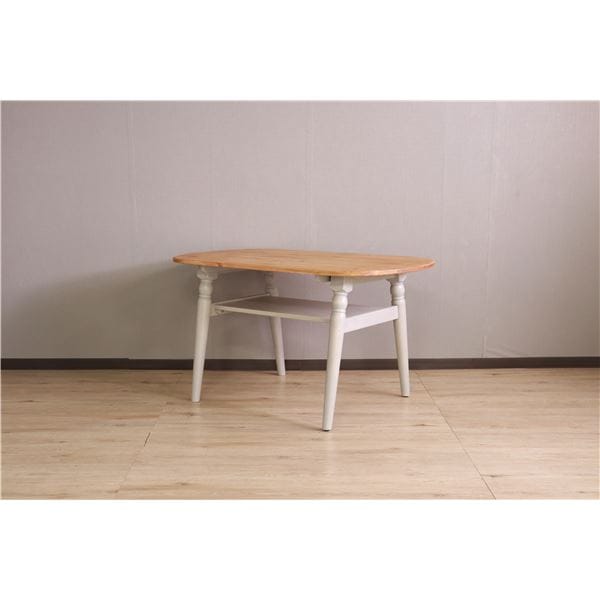 ローテーブル センターテーブル 約幅120cm グレー 木製 棚付き LDK テーブル インテリア家具 リビング家具 在宅ワーク 組立品