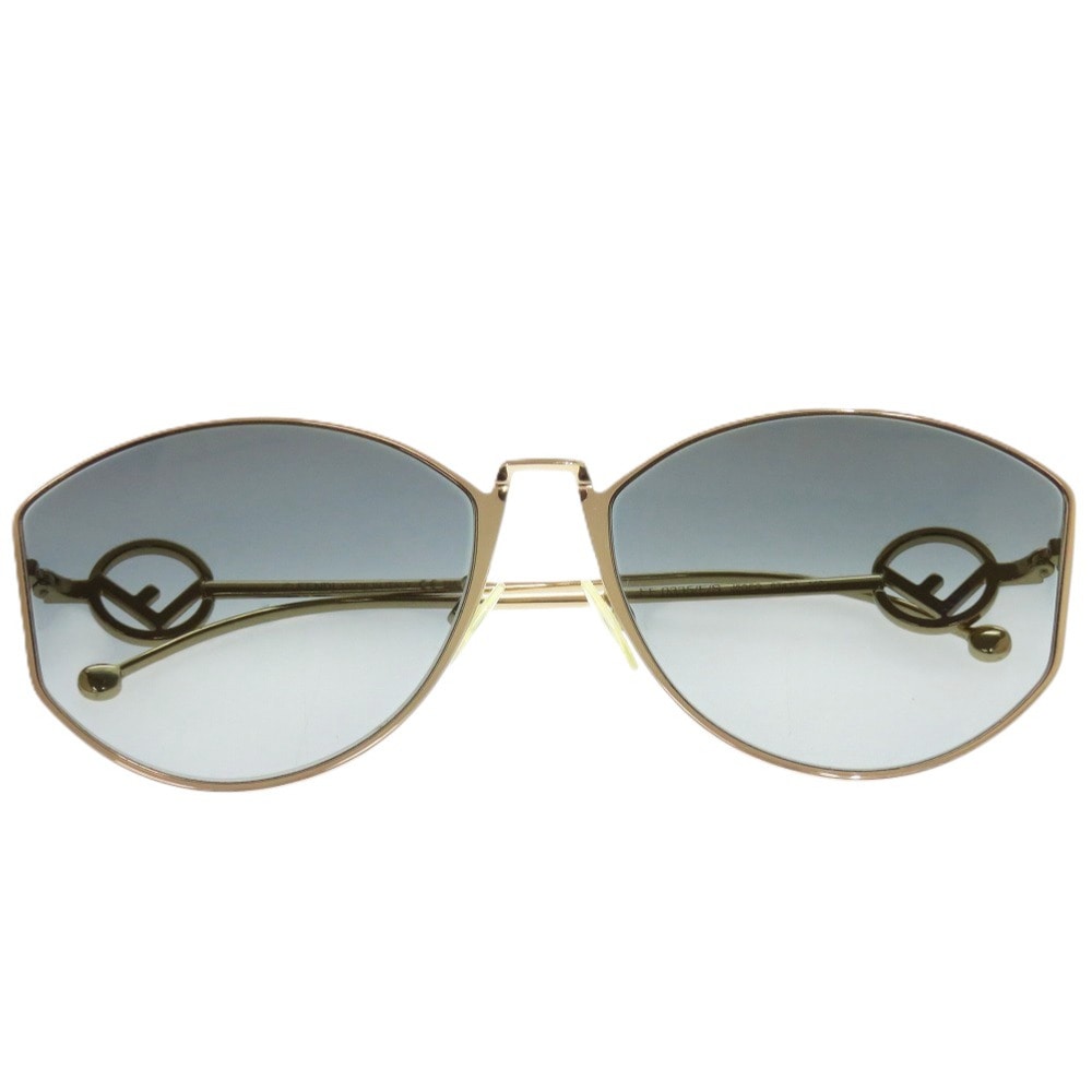 新品同様 エフイズ FF 0335FS J5GFQ サングラス メタル ゴールド 0021【中古】 レディース
