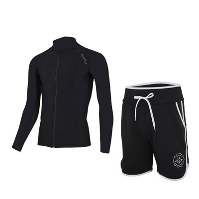 メンズラッシュガード+トランク ショートパンツ セットAQAMAL-TR