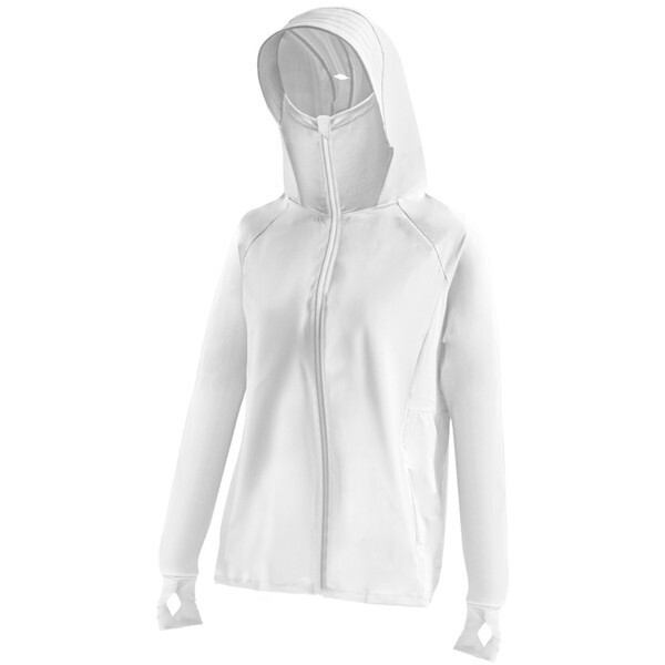 大河商事 solshade805 UV接触冷感パーカー L ホワイト