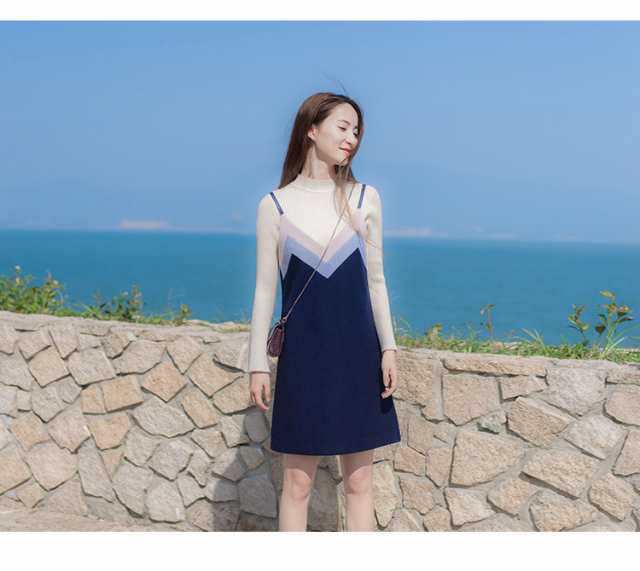 【2025新作入荷】セットアップ　ワンピース　ニット　ベルスリーブ　0792