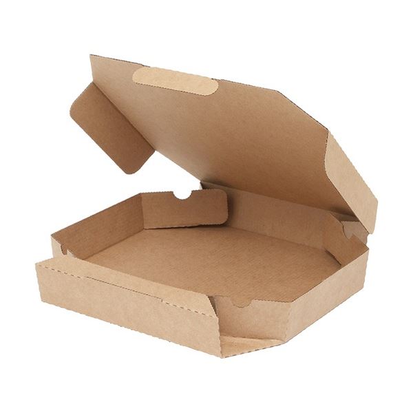 (まとめ) SWAN ピザ箱 未晒無地 10インチ用 #004200551 1パック(25枚) (×3セット)