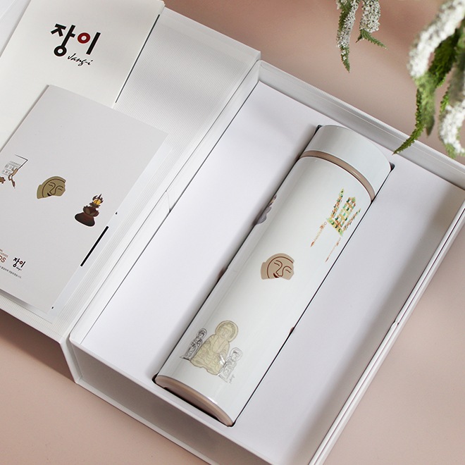 韓国タンブラー 慶州博物館 名品 螺鈿タンブラー 450ml 韓国伝統工芸品 博物館グッズ プレミアム