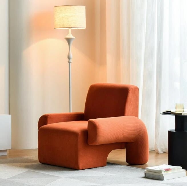 シングルソファチェアリビングチェアデザイナー北欧ミニ 創造的にシングルチェア 個性的なソファー　アイディア座椅子