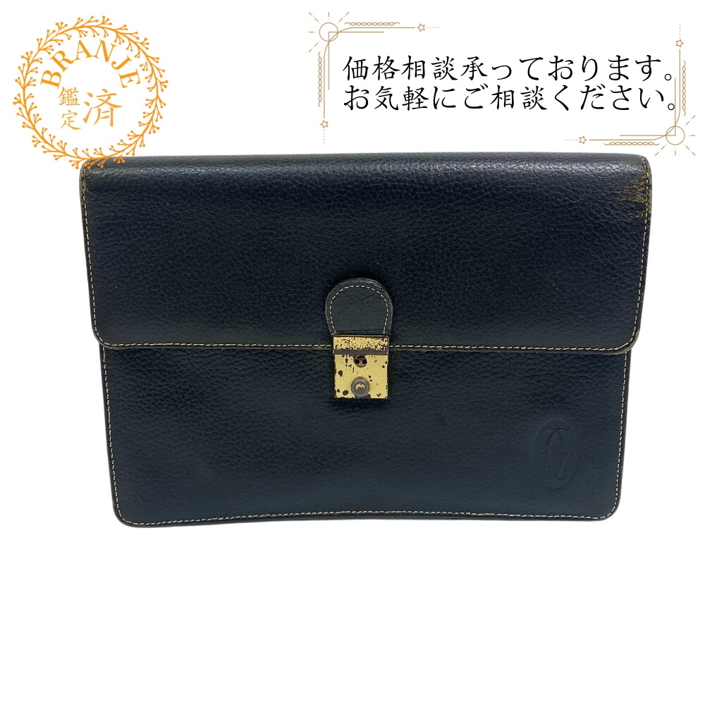 マルチェロ セカンドバッグ ポーチ マストライン レザー クラッチバッグ ブラック ブランド