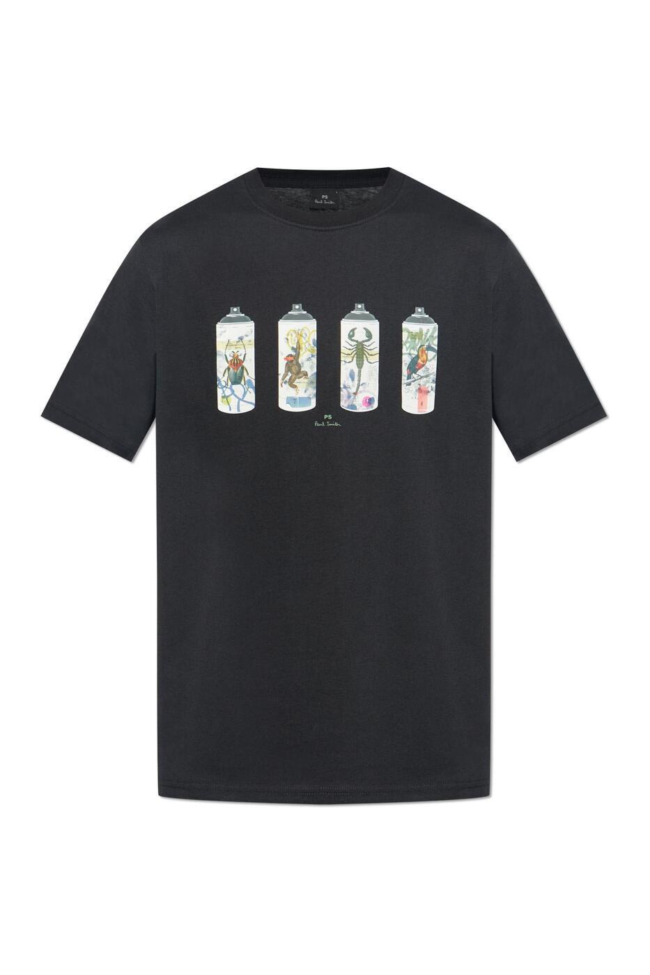 M2R-011R-PP5080_79 ブラック 春夏2025 Tシャツ メンズ ia