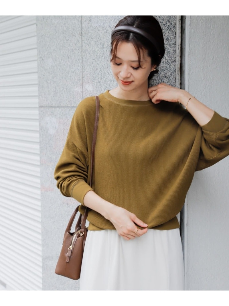 タックフライスロングスリーブシャツ アーバンリサーチドアーズ トップス カットソーシャツ ホワイト ブラウン ブラック[ ]Tシャツ・カットソー