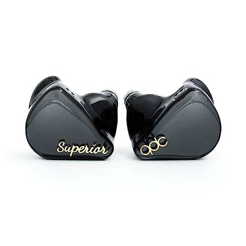 キューディーシー() SUPERIOR Piano Black [10mmシングルフルレンジダイナミックドライバー搭載イヤホン] 同軸デュアル磁気回路&デュアルキャビティ構造 IEM2pinコネクター