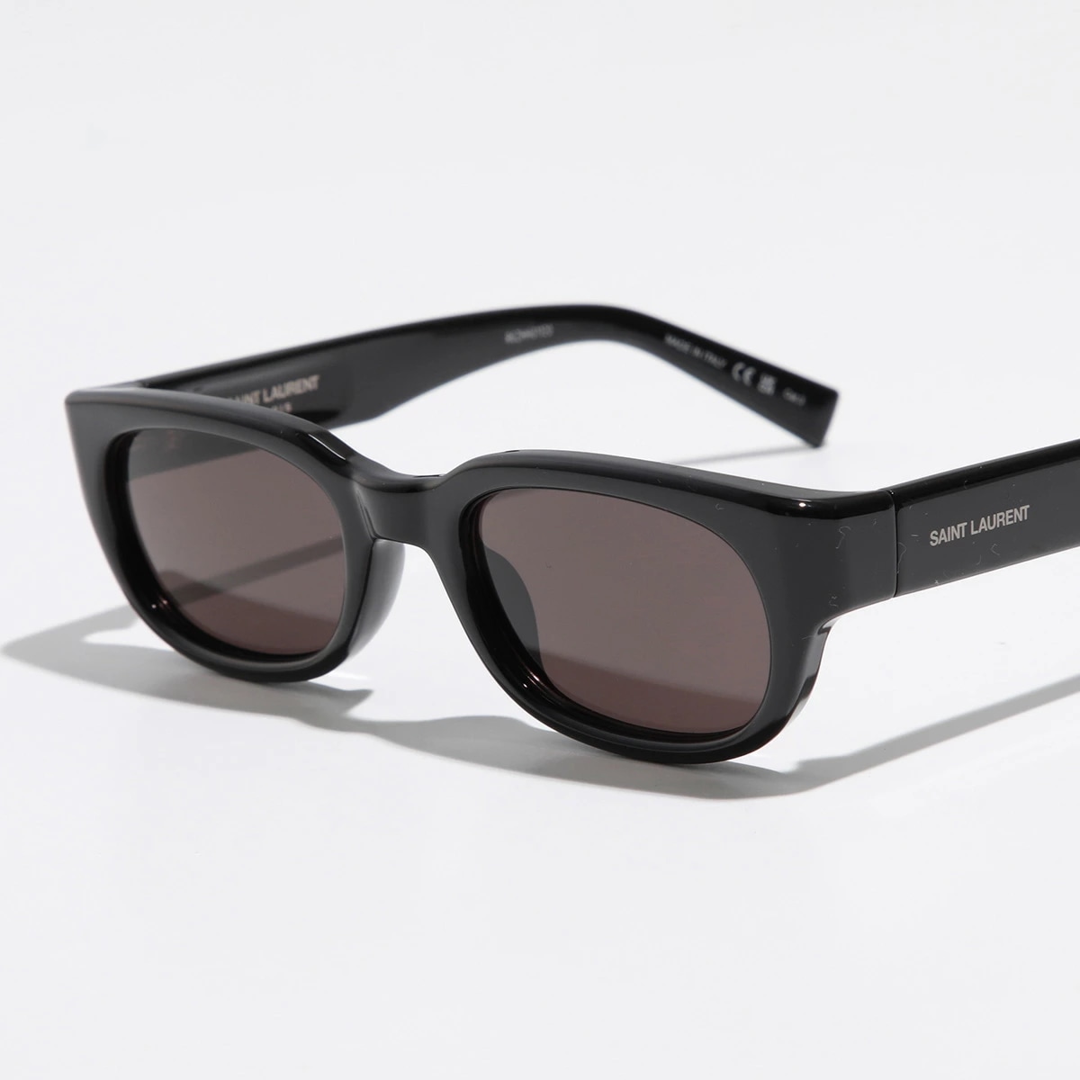 SAINT LAURENT サンローラン サングラス SL642 レディース オーバル型 フルリム ロゴ メガネ 眼鏡 アイウェア 001/BLACK-BLACK-BLACK