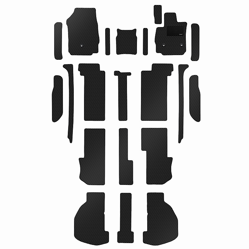 [防水マット]トヨタ アルファード ヴェルファイア 30系 フロアマット [カーボン柄]