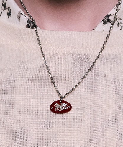 NFF guardian necklace red ガーディアンネックレス レッド 韓国アクセサリー 正規品 ネックレス