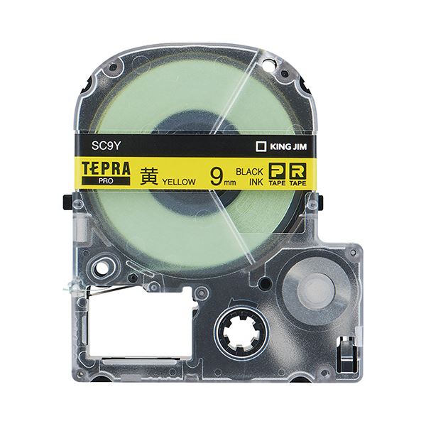 (まとめ）キングジム テプラ PRO テープカートリッジ パステル 9mm 黄/黒文字 エコパック SC9Y-5P 1パック(5個)(×3セット) 11,433円