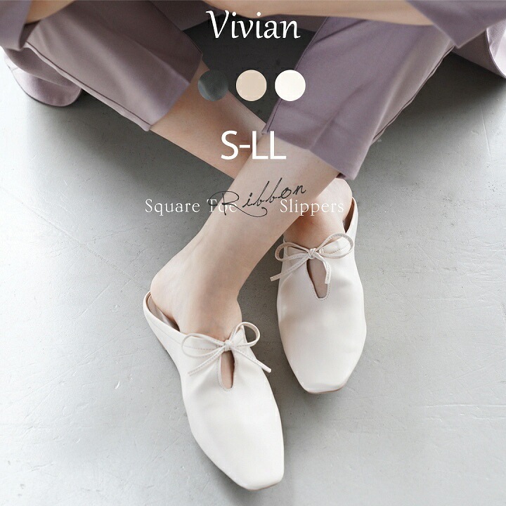 スリッパ ミュール レディース バブーシュ フラットシューズ つっかけ ブラック 黒 アイボリー グ Chrysalisventures Com