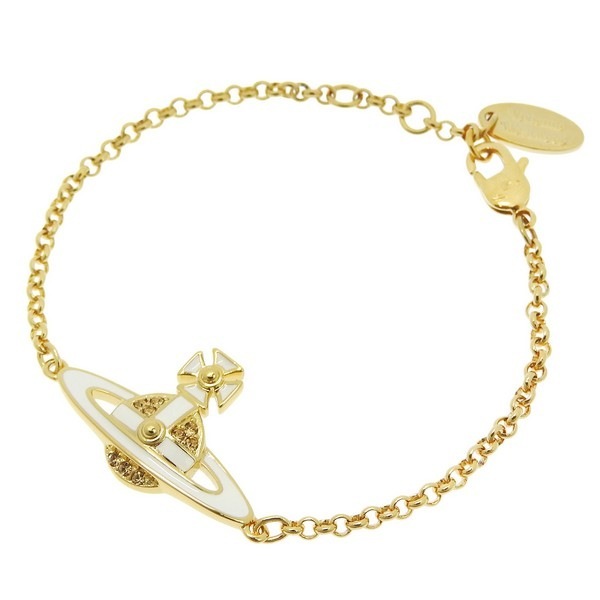 ヴィヴィアンウエストウッド アクセサリー レディース ブレスレット アウトレット ゴールド×ホワイト NEIL MINI BAS RELIEF 6102021002R281 VIVIENNE WEST 22,800円