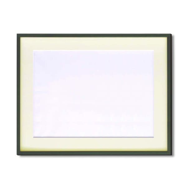 水彩額縁/フレーム [F10号/グリーン] 壁掛けひも/アクリル/マット付き 化粧箱入り 5767