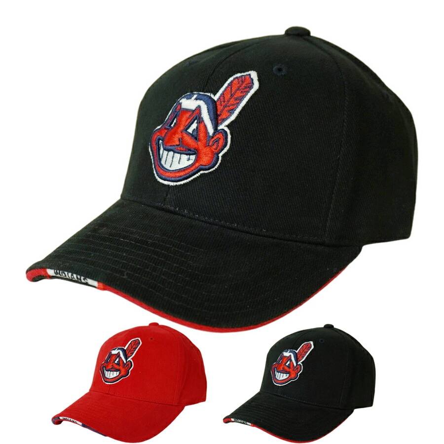 男女兼用 キャップANNCO アンコINDIANS STRAPBACK CAPインディアンス ストラップバック キャップRED(レッド) BLACK(ブラック)