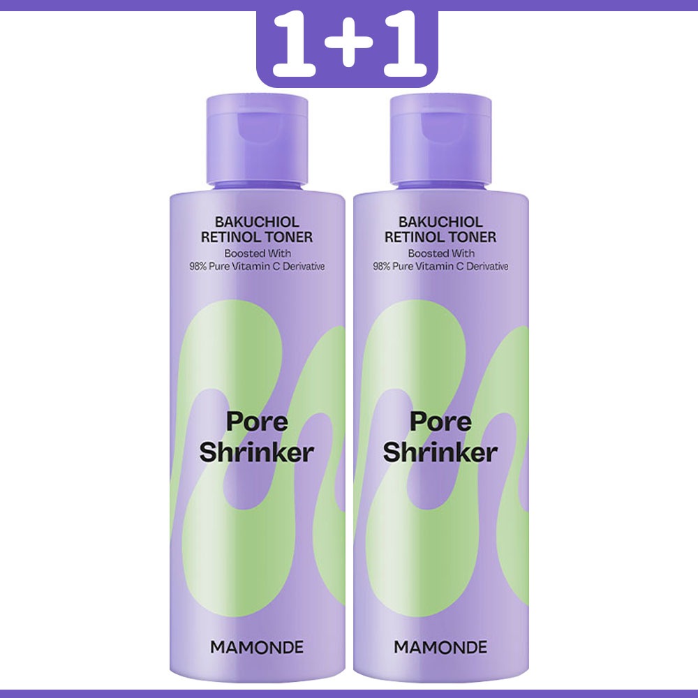 1+1 ポアシュリンカー バクチオレチノールトナー 200ml / 韓国コスメ