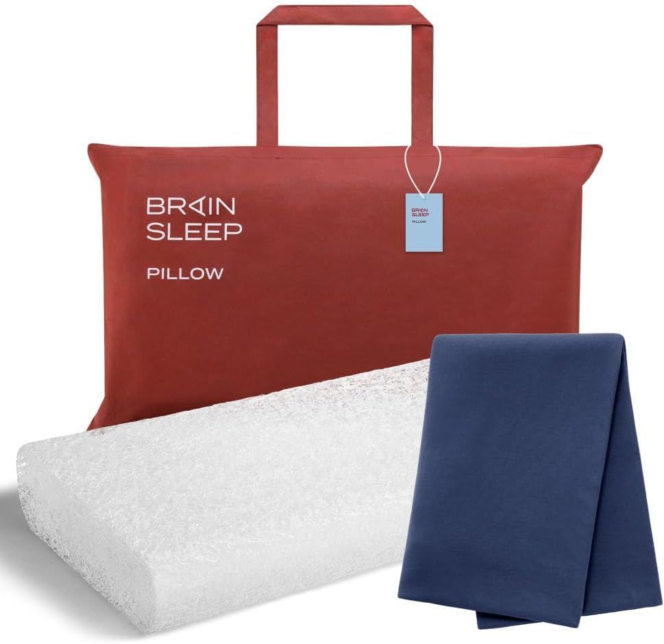 ブレインスリープ ピロー (9グラデーション) STANDARD＋ピローカバー (オーガニックスリープ ミッドナイトネイビー)