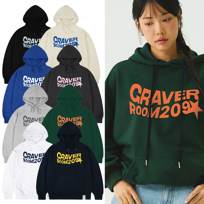 [UNISEX]Wave Star Logo Hoodie_8color