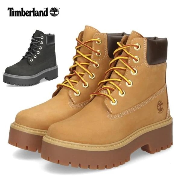 ティンバーランド レディース プレミアム ウォータープルーフ プラットフォーム ブーツ 厚底 A5RJDWHE ウィート A5RH5BLK ブラック 靴