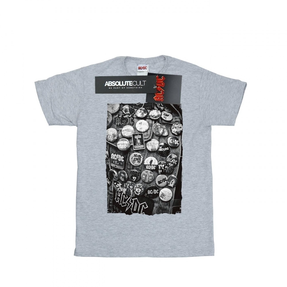 (英国より直送) AC/DC メンズバッジコレクション T シャツ