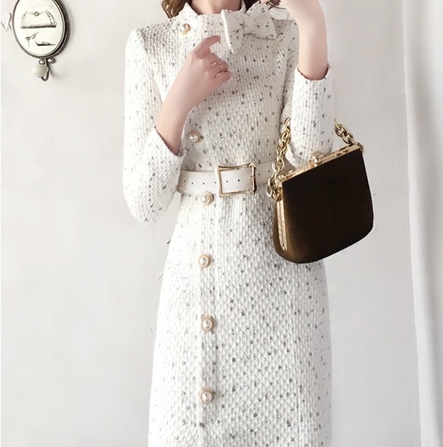 レトロワンピース クラシカルオールインワン 長袖ワンピース ハイネックワンピース スカート ワンピース オールインワン ロングスカート コクーンスカート ミニ ミニ丈 ショート ショート丈 膝丈 10,499円