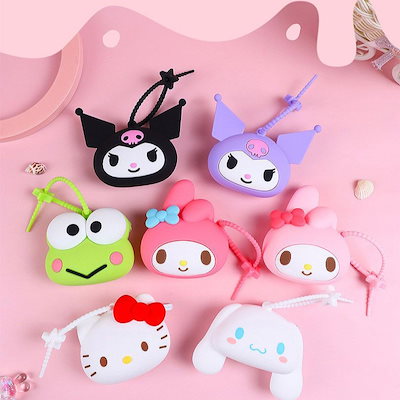 Qoo10] サンリオ キャラクターフェイス シリコンポーチ が : バッグ・雑貨