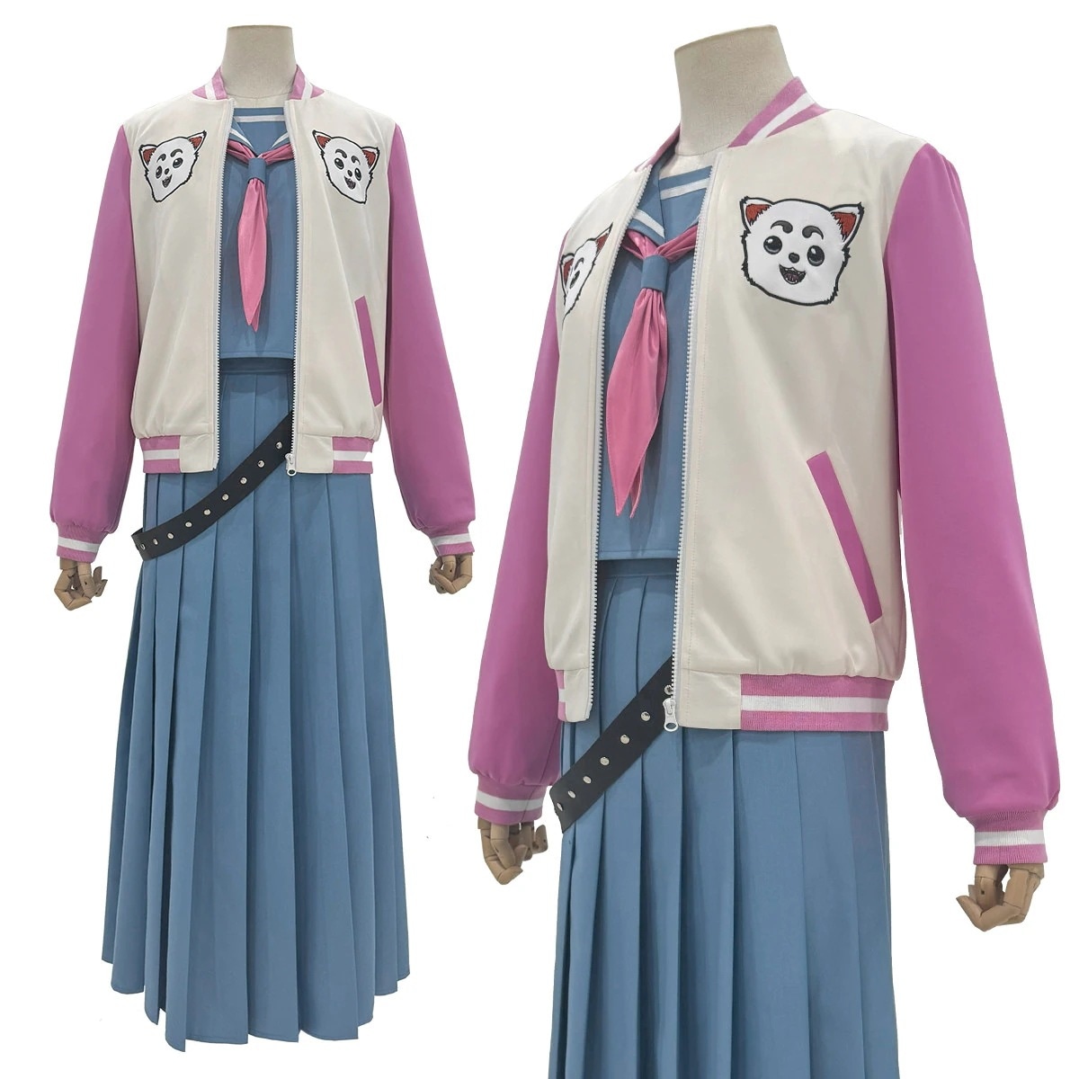 [2026 新作]HOLOUNCOSER 銀魂 3年Z組銀八先生 神楽 コスプレ セーラー服 青いセーラー服 上下セット C服 フルセット 仮装 ハロウィン アニメ