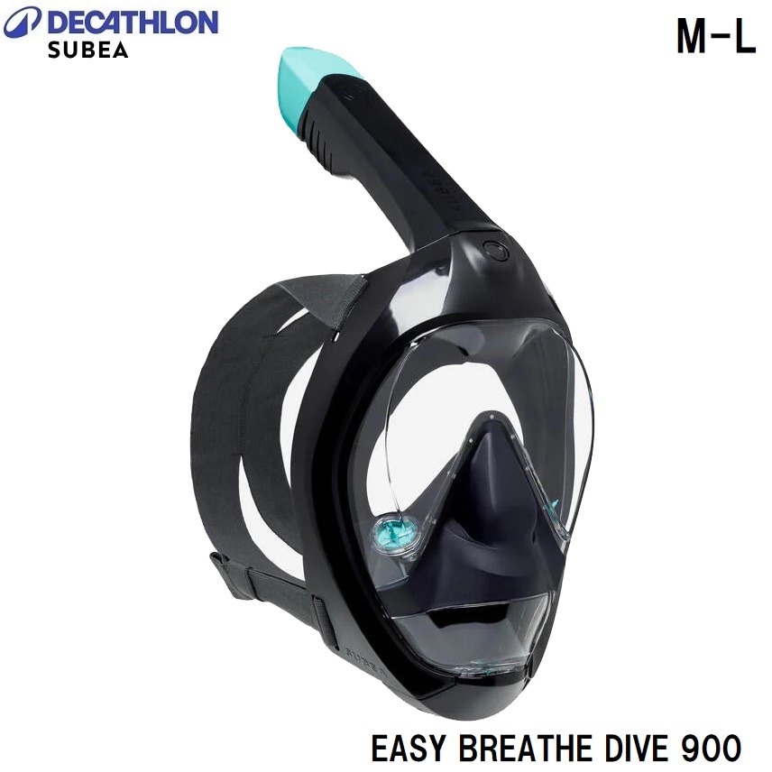 DECATHLON(デカトロン) 8901120-5275473 シュノーケリング・ダイビングマスク EASY BREATHE DIVE 900 耳抜き用ソフトノーズ M-L 89011205275