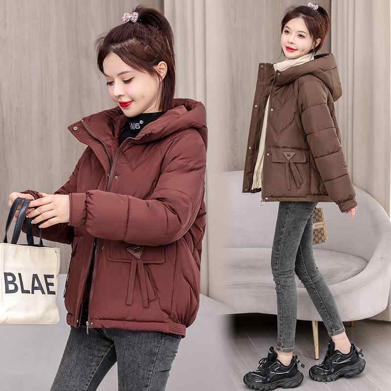 秋服 レディース ファッション オシャレ カワイイ シンプル 大人カワイイ 大きいサイズ ダウン ジャケット コート スリム コットン ジャケット フード付き コットンコート 厚手 暖かい