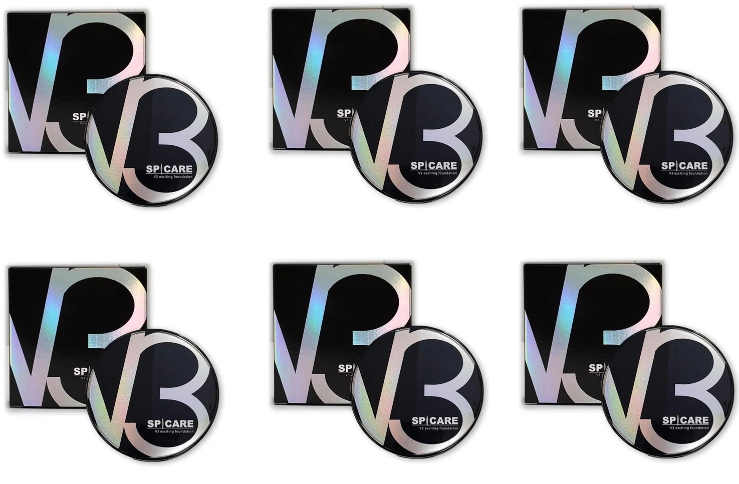 V3 エキサイティング ファンデーション 15g 6個セット