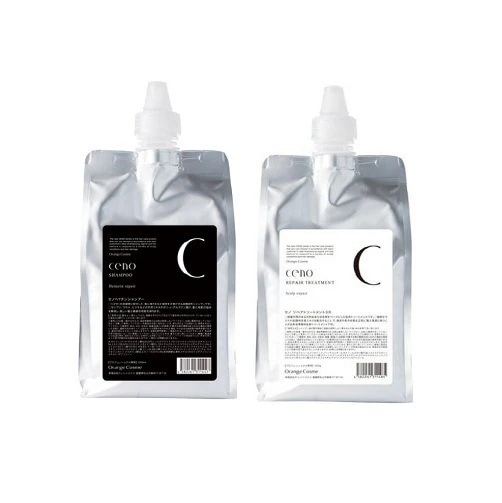 【2種セット】オレンジコスメ セノヘマチンシャンプー Hr 1000ml + リペアトリートメント SR 1000g
