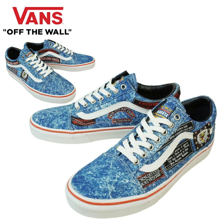 VANS スニーカーVANS ヴァンズ バンズ【箱なし】OLD SKOOL オールドスクールCobra Kai Multi/True White コブラカイ マ