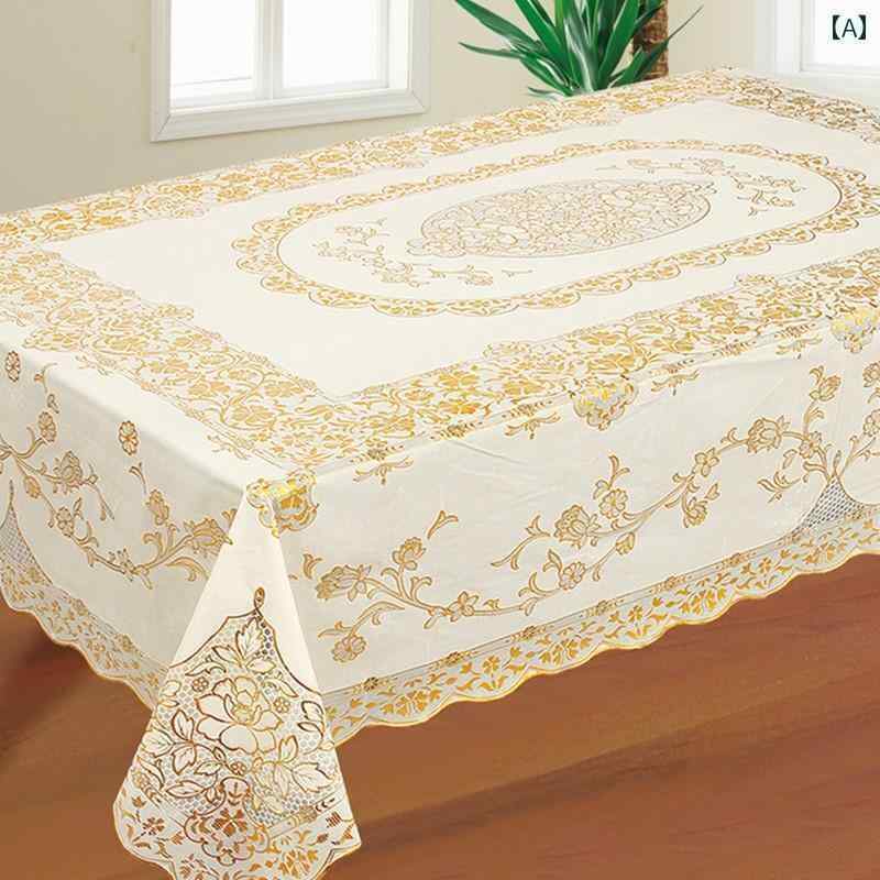 テーブルクロス おしゃれ インテリア ティー コーヒー カバー 家庭 レストラン カフェ 喫茶店 ダイニング 防水 耐油 洗える pvc 長方形 マット ホーム