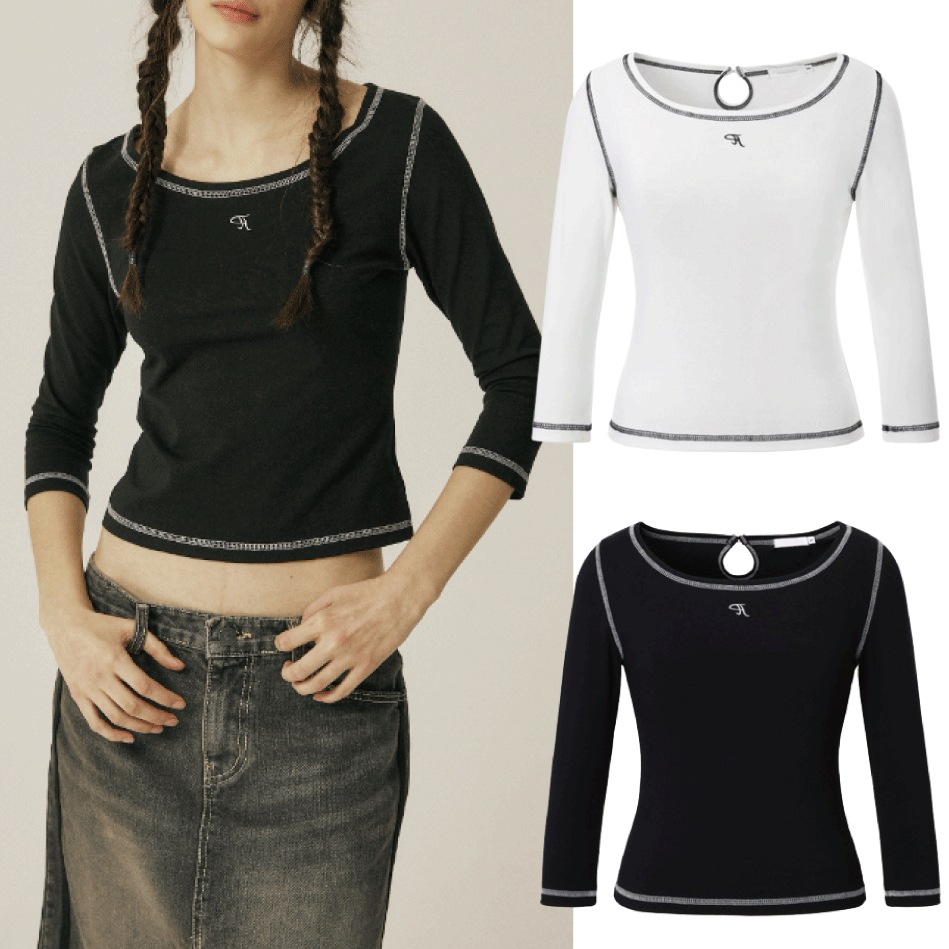 Vintage letter tee Tシャツ (2 COLORS)