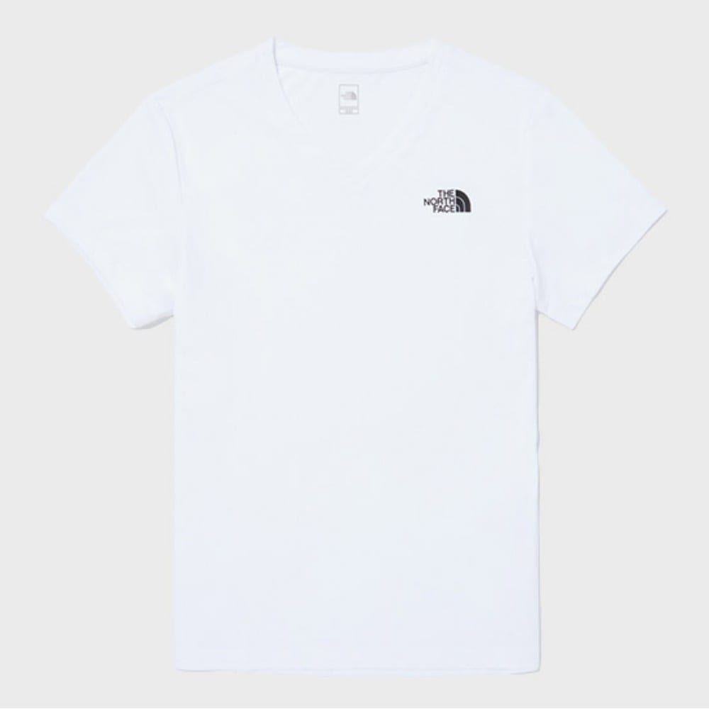ザ・ノース・フェイス [ノース・フェイス] ウィメンズリカバリーショートスリーブ Vネック Tシャツ NT7UQ37C_WHT