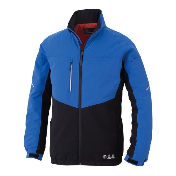 コーコス AE3220 ブルー S エコ ボトルテック ストレッチ ウォームジャケット