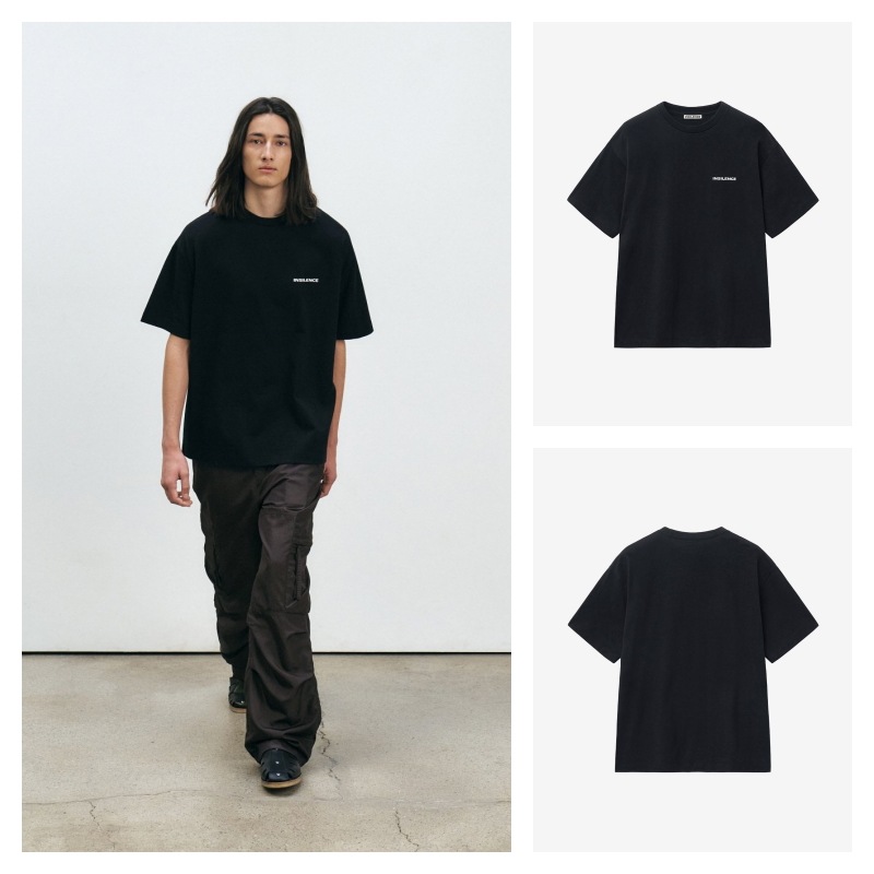 【INSILENCE】 FRONT LOGO T-SHIRT : BLACK