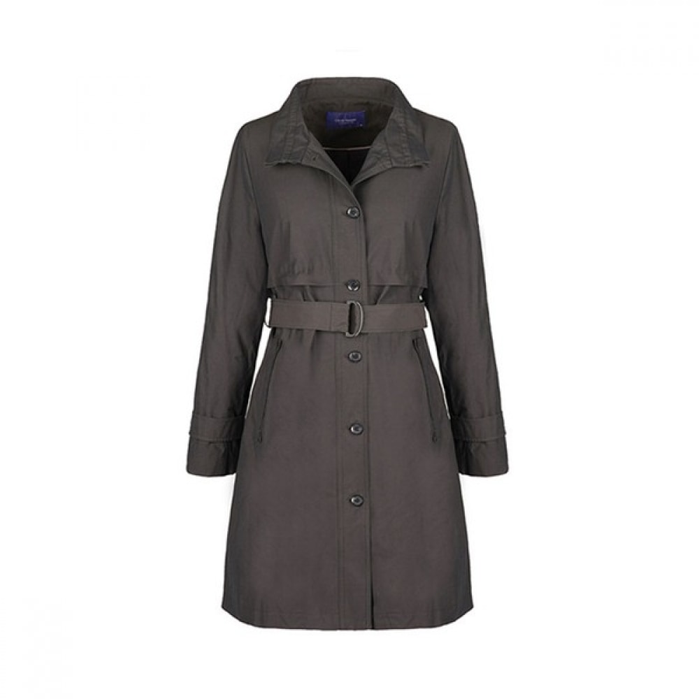 [オリビアハスラー] カーキストラップポイントクラシックコートOHCSCT102